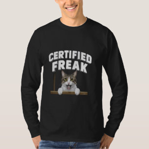 Camiseta meme de gato divertido meme certificado Freak Funn