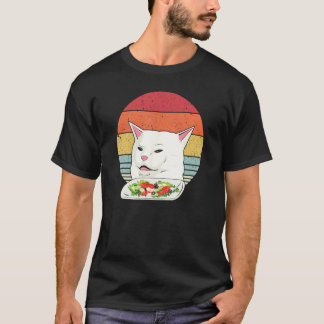 Camiseta Meme de gato divertido, retro gritando a los gatos
