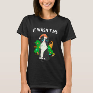 Camiseta Meme de Gato Gato Árbol de Navidad Luminoso Meow