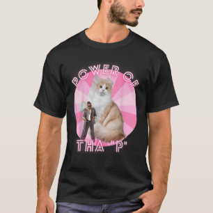 Camiseta Meme de gato irónico divertido poder de Streetwear