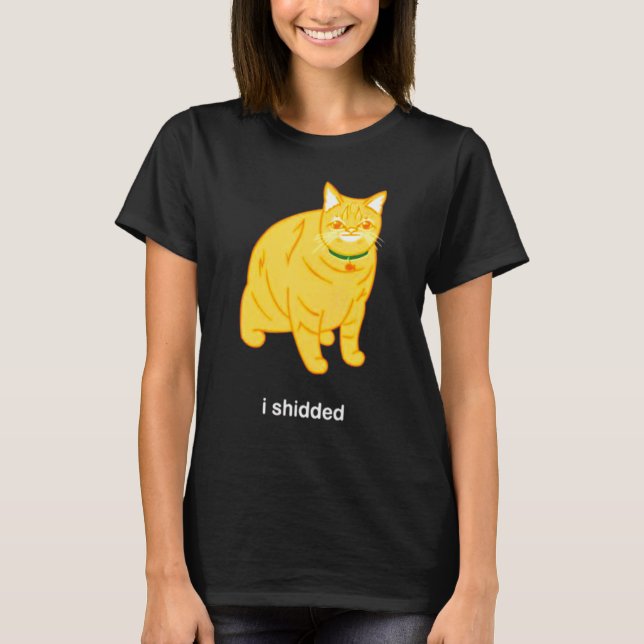 Camiseta Meme de gato oculto (Anverso)