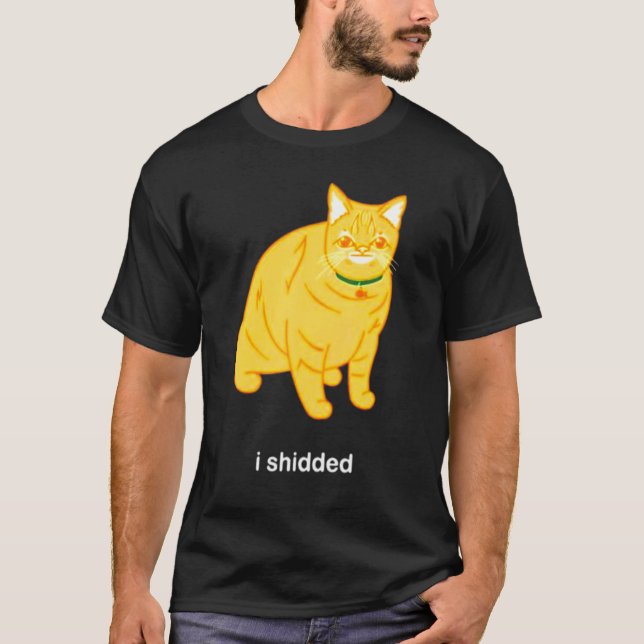 Camiseta Meme de gato oculto (Anverso)