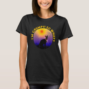 Camiseta Meme de gatos enojados, soy gruñón, así que qué 2