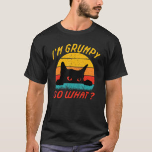 Camiseta Meme de gatos enojados, soy gruñón y qué 1