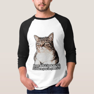 Camiseta Meme de gatos gruñón para gatos y propietarios de 