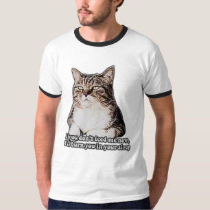 Camiseta Meme de gatos gruñón para gatos y propietarios de 