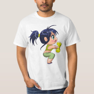 Camiseta meme de gimnasia de anime