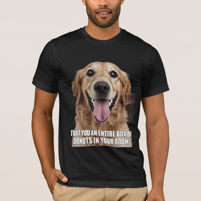 Camiseta Meme de Golden Retriever - Humor con sabo (Anverso)
