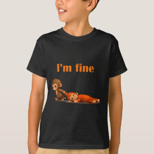 Camiseta Meme de golpear al mono abrazando animal de peluch