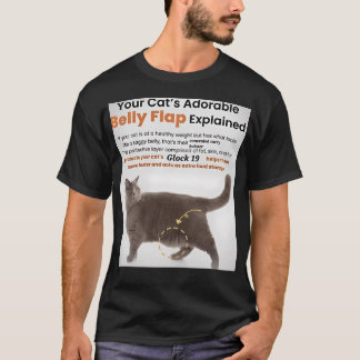 Camiseta Meme de Gun Cat - Glock 19