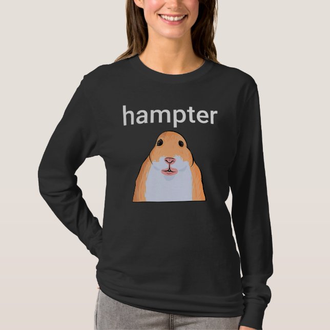 Camiseta Meme de Hampter Funny Hamster Dank (Anverso)