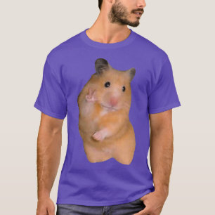 Camiseta Meme de Hamster con signo de paz premium