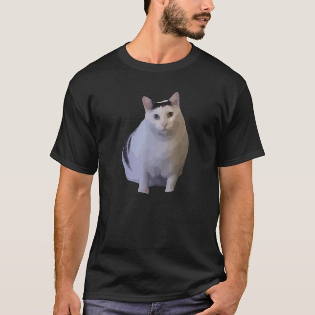 Camiseta meme de hh gato popular meme de Internet CAT DAY C (Anverso)