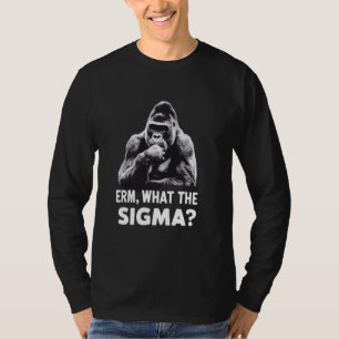 Camiseta Meme De Humor Sarcástico Erm What The Sigma Funny 