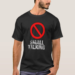 Camiseta Meme de introvertido antisocial sin hablar en voz