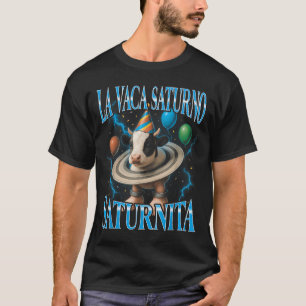 Camiseta Meme de Italian Brainrot La Vaca Saturno Saturnita