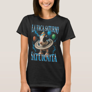 Camiseta Meme de Italian Brainrot La Vaca Saturno Saturnita