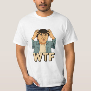 Camiseta Meme de Jackie Chan WTF - Estilo de arte Ghibli