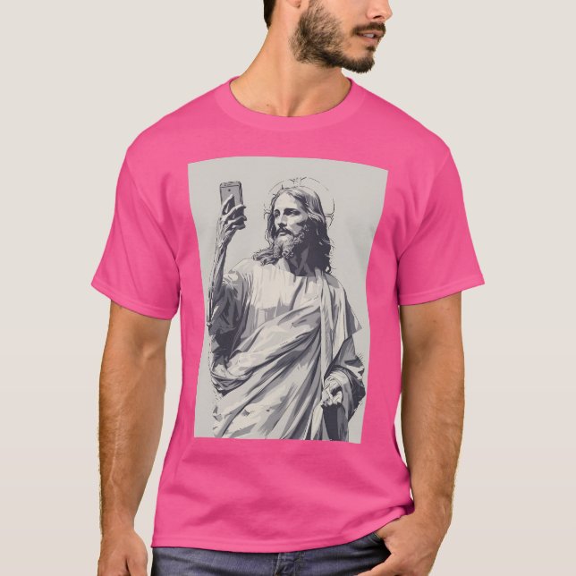 Camiseta Meme de Jesus Selfie (Anverso)