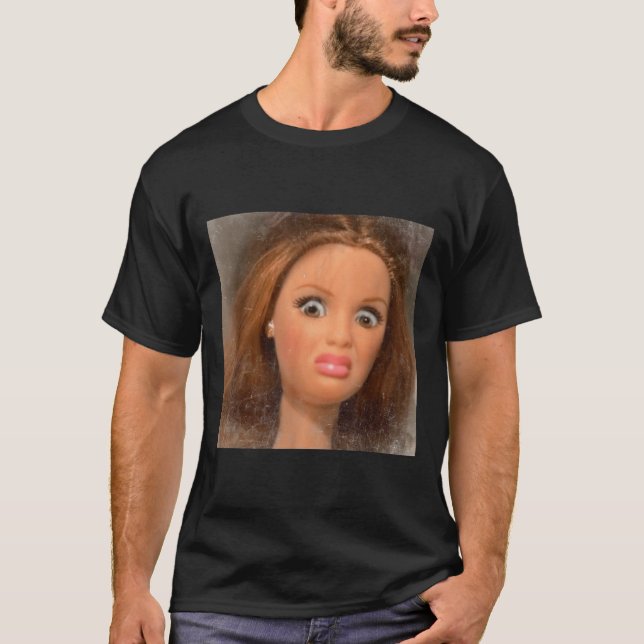 Camiseta Meme de la cara de la muñeca repugnante _1 (Anverso)