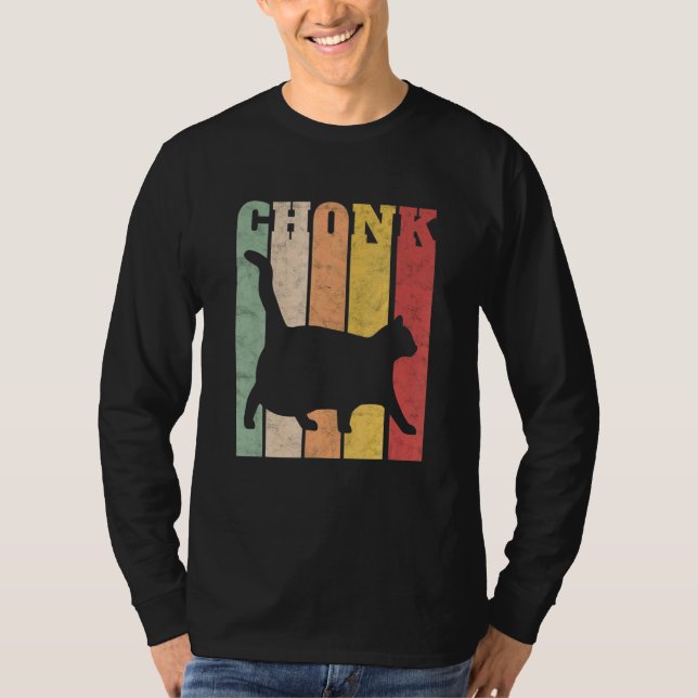 Camiseta Meme de la escala de Chonk Cat Meme Chonky Chonk M (Anverso)