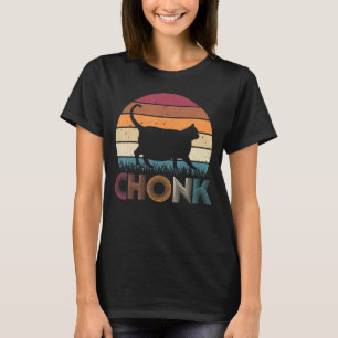 Camiseta Meme de la escala del gato Chonk estilo retro de g
