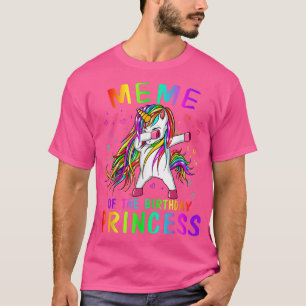 Camiseta Meme de la Princesa de Cumpleaños Chica Dabbing Un