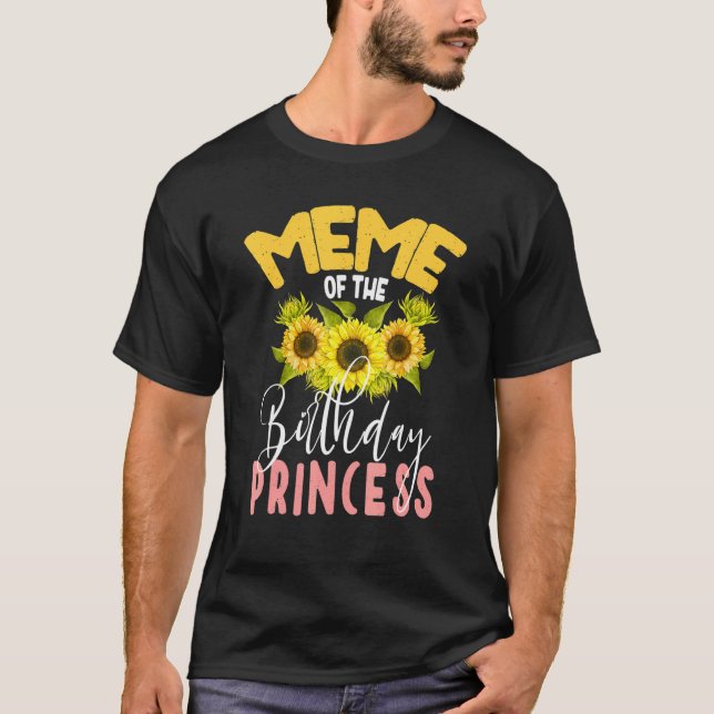 Camiseta Meme De La Princesa De Cumpleaños Coincidencia De  (Anverso)