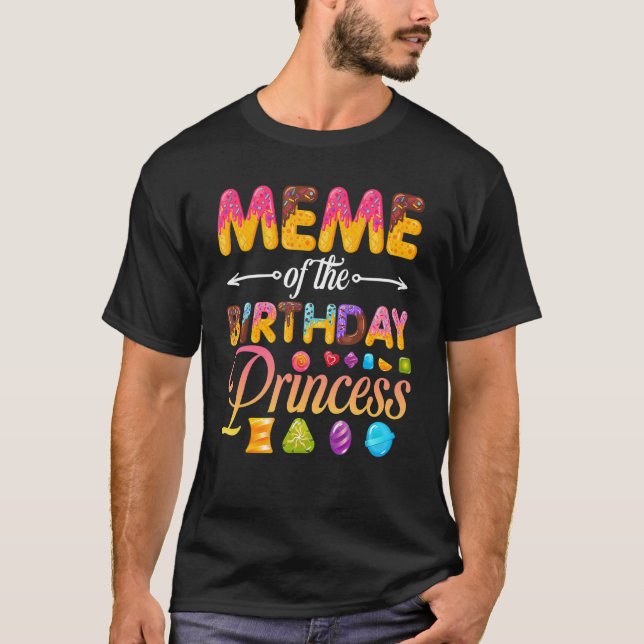 Camiseta Meme De La Princesa De Cumpleaños Donut Chica De C (Anverso)