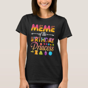 Camiseta Meme De La Princesa De Cumpleaños Donut Chica De C