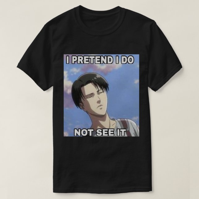 Camiseta Meme de Levi Ackerman (Diseño del anverso)