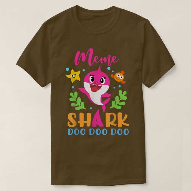 Camiseta Meme de meme de tiburón Día de la Madre familiar (Diseño del anverso)