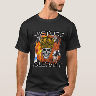 Camiseta Meme de moda para la tolerancia a la lactosa