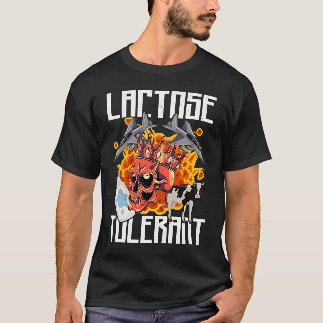 Camiseta Meme de moda tolerante a la lactosa (Anverso)