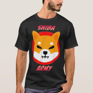 Camiseta Meme de moneda criptográfica SHIBA ARMY shibu inu