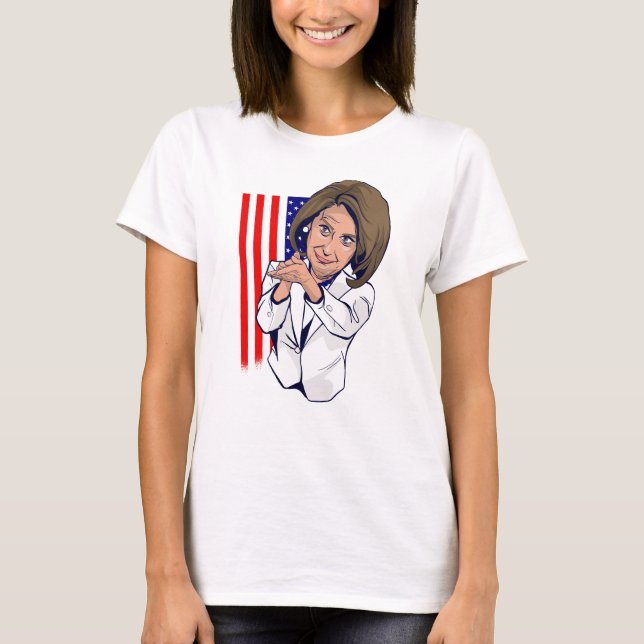 Camiseta Meme de Nancy Pelosi aplaudiendo (Anverso)
