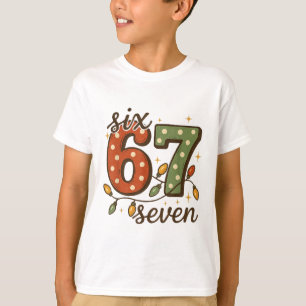 Camiseta Meme de Navidad 67 Seis Siete 6-7 Chiste Divertido