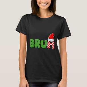 Camiseta Meme de Navidad Bruh Dicho Divertido de Navidad pa