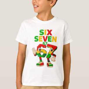 Camiseta Meme de niños 67 Seis Siete 6 7 Historia Negra , n