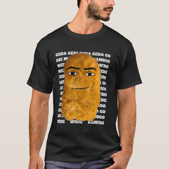 Camiseta Meme de nugget de pollo de vacas (Anverso)