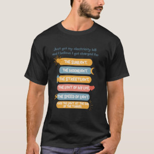 Camiseta Meme de oferta de Chiste ligero de proyecto de ley