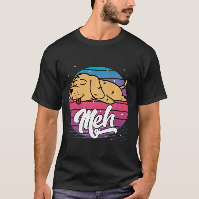 Camiseta Meme de Otaku japonés con vaporolas estéticas Meh  (Anverso)