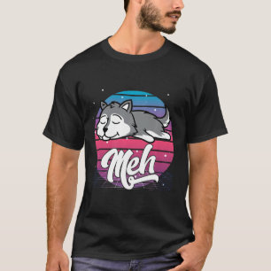 Camiseta Meme de Otaku japonés de vaporwave estético Meh Si