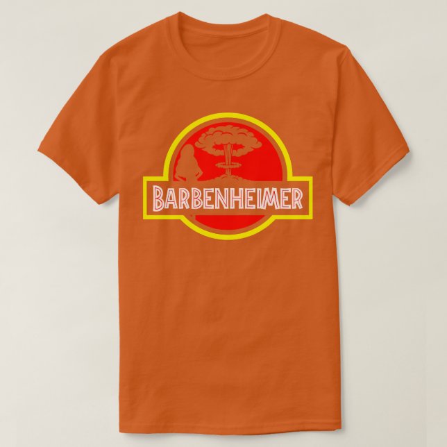 Camiseta Meme de parodia de Barbenheimer Park Mashup (Diseño del anverso)