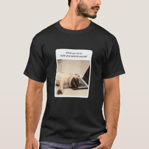 Camiseta Meme De Perro Cuando Intentas Construir Tu Sitio W