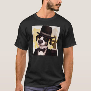 Camiseta Meme de perro esmoquin cachorro lindo cachorro per