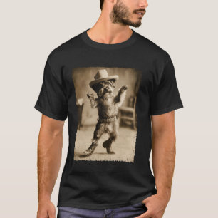 Camiseta Meme de perro Schnauzer Vaquero tonto Divertido