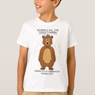 Camiseta Meme de Personalizado de hibernación de oso gracio