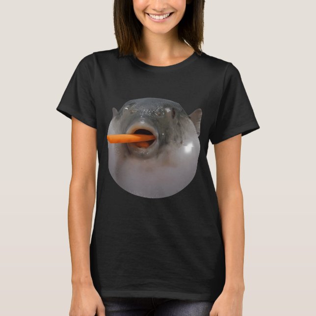 Camiseta Meme de pez globo (Anverso)