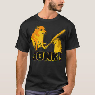 Camiseta Meme de Piel Art Cheems Bonk